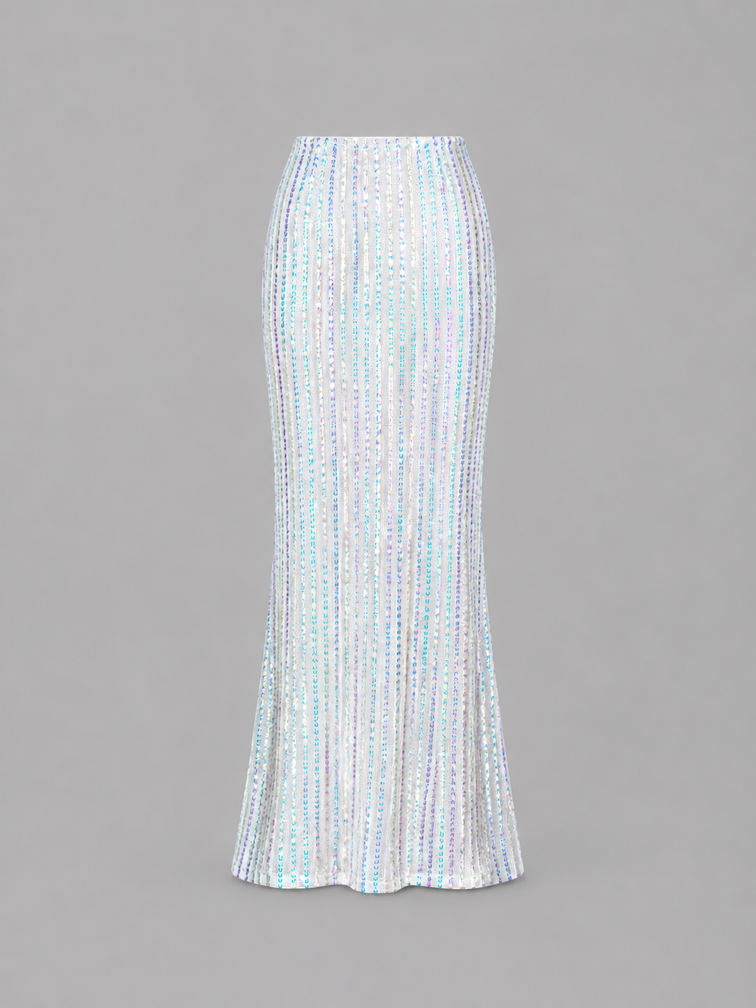 White Sequin Skir