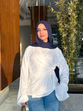 White linen blouse