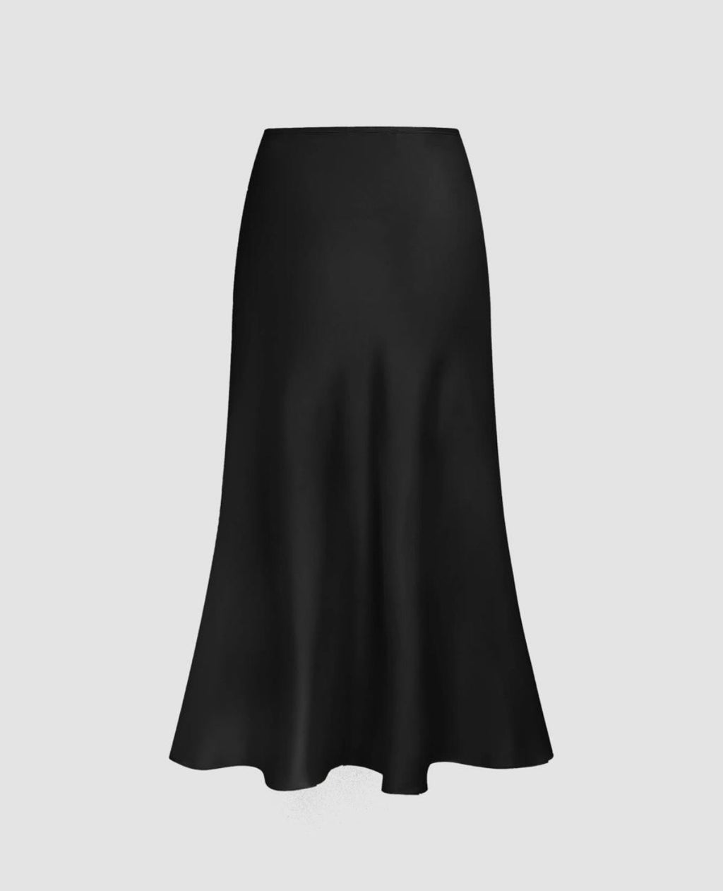 Black silk skirt