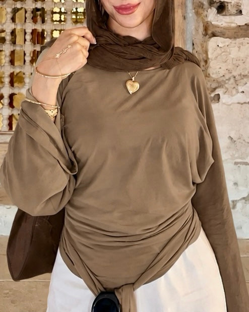 Brown blouse