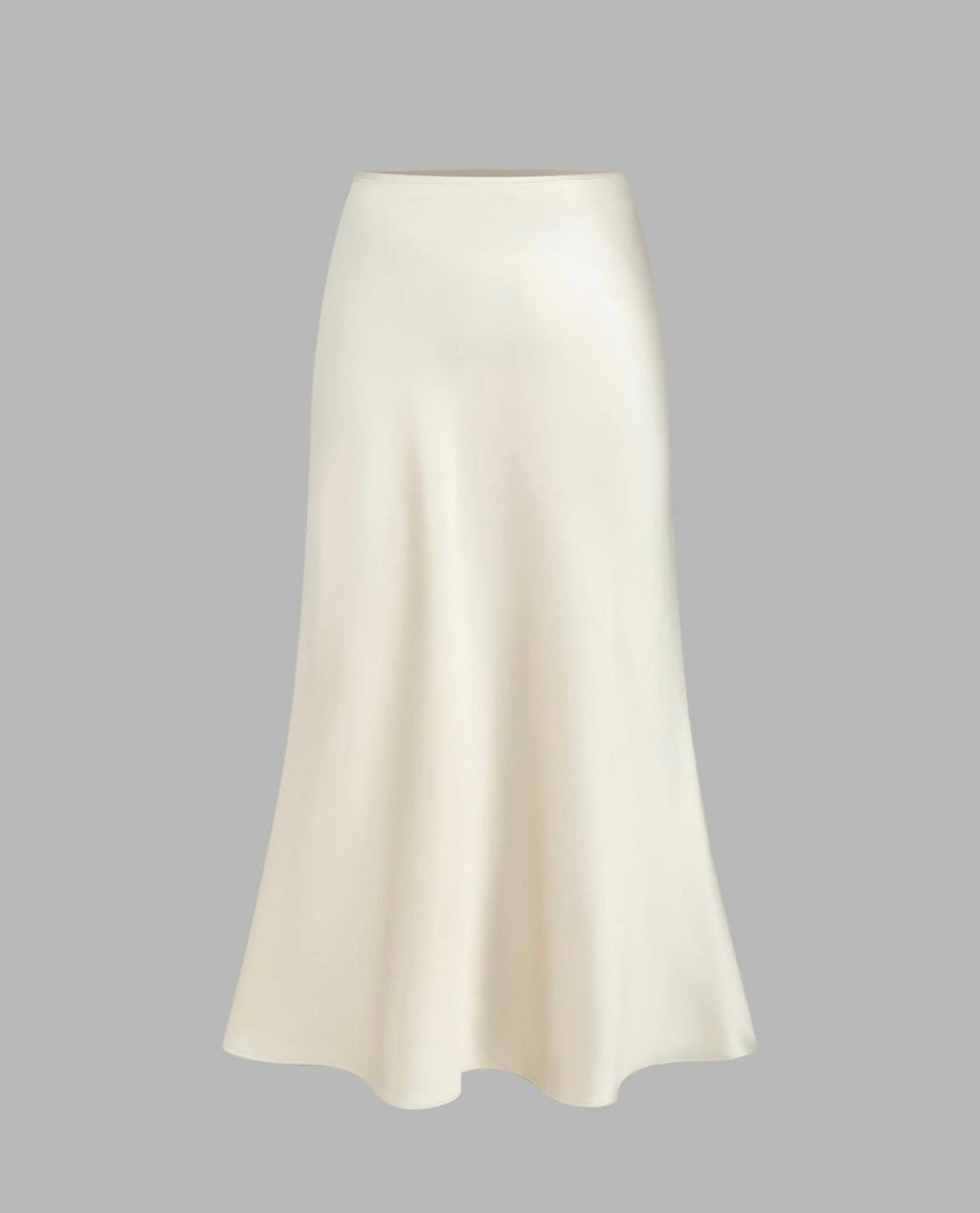 White silk skirt