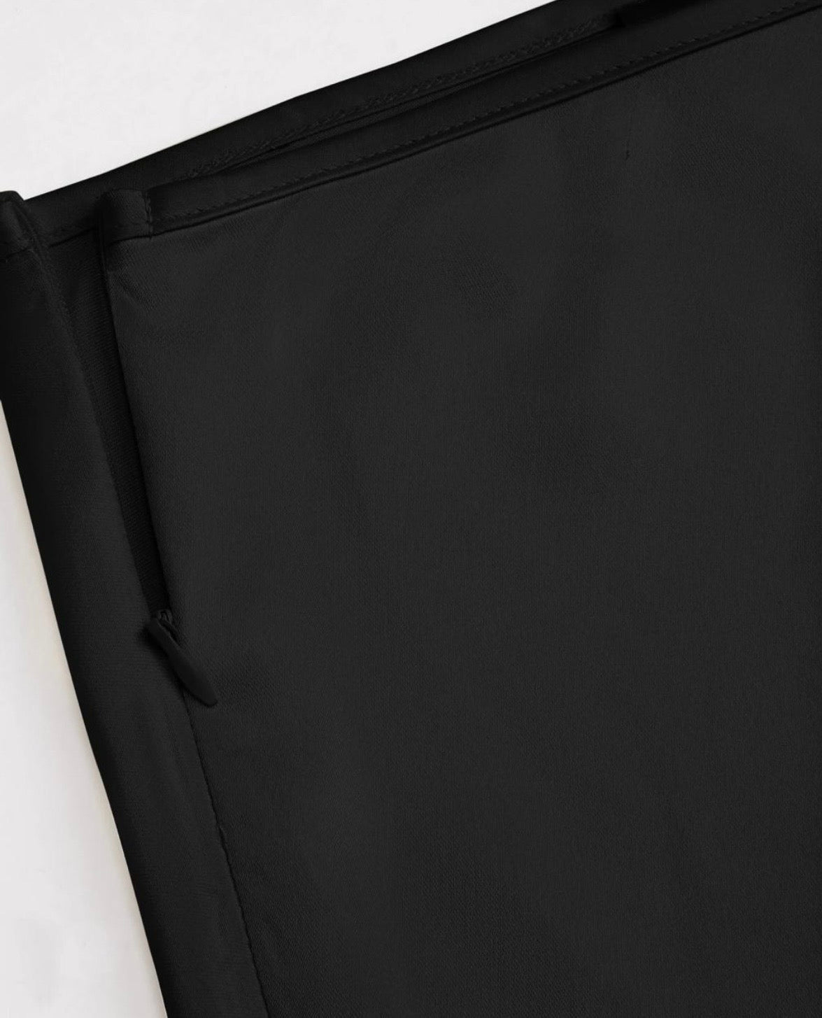 Black silk skirt