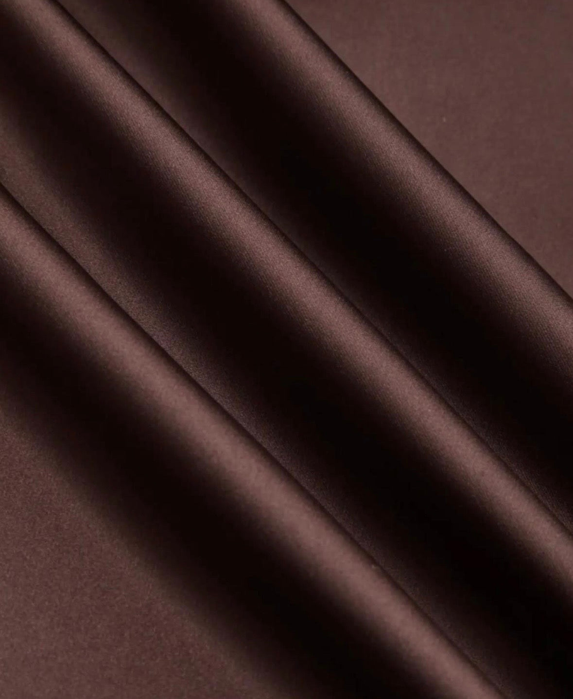 Brown silk skirt