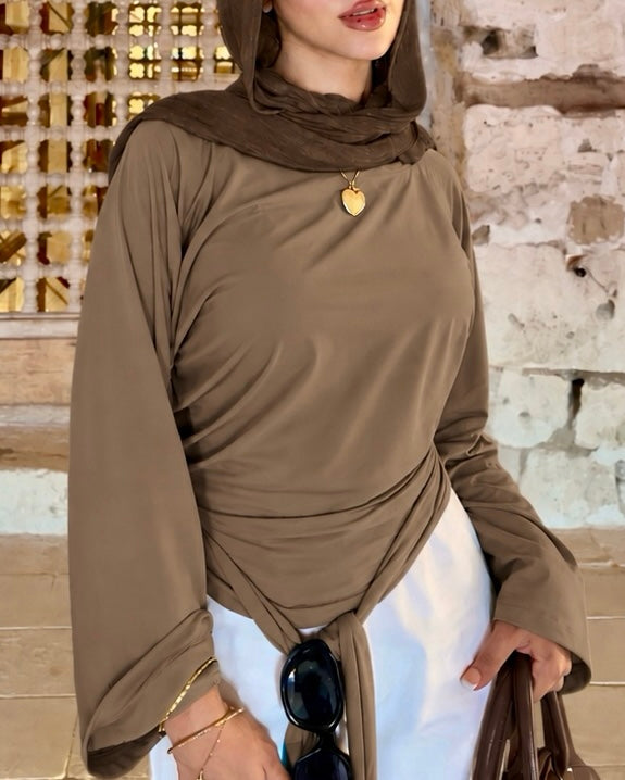 Brown blouse